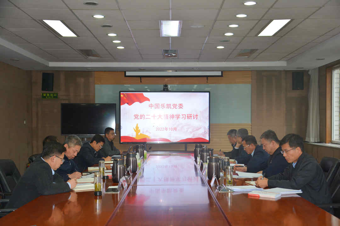 中国乐凯党委集中学习研讨党的二十大精神